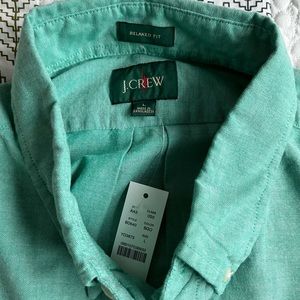 J Crew relaxed secret wash cotton poplin Oxford shirt size L